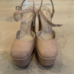 Stuart Weitzman Blush Platform Sandals